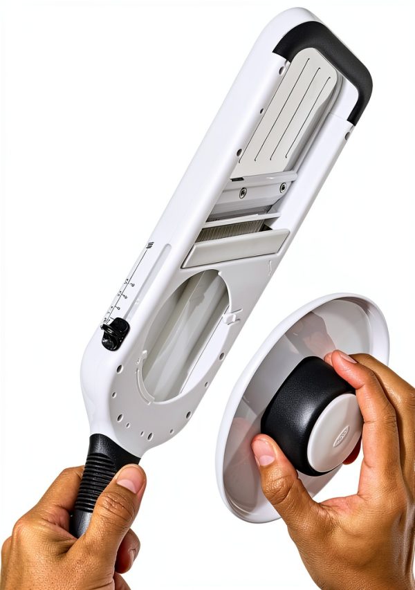 Mandoline Handheld OXO Good Grips Adjustable Thickness White-4