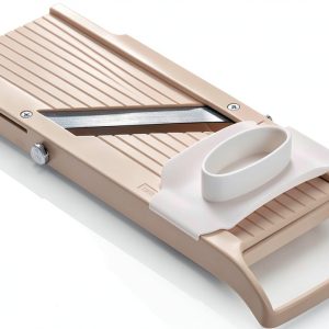 Benriner Mandoline Slicer with 4 Stainless Steel Blades Almond-0