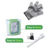 Prep Naturals 3-in-1 Manual French Fry Cutter - Interchangeable Blades for Potato Cutter & Fry Slicer - Functions as Potato Dicer & Food Dicer - Includes Safety Glove - Medium, Gray-4