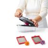 Vegetable Chopper CHOPZILLA 4-Blade Mandoline Slicer Pink 18x Faster-4
