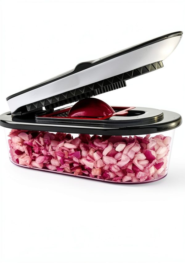 Vegetable Chopper CHOPZILLA 4-Blade Mandoline Slicer Pink 18x Faster-1